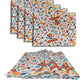 MRECT-PAJMEX: Mantel individual tela Mexicano color (set de 4)