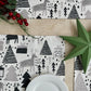 MRECTN-RENOS Individual de tela navidad renos (Set de 4)