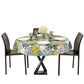 MREXT-FLOCYV: Mantel redondo Flores verde