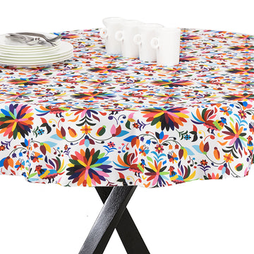 MREXT-MEXC: Mantel redondo Mexicano color