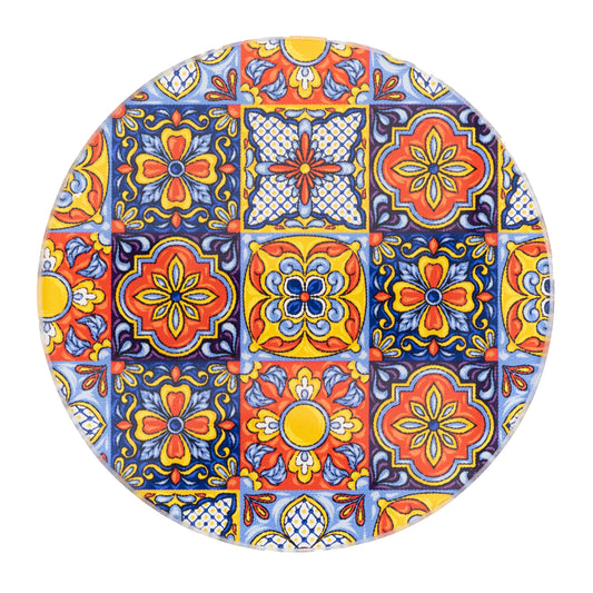 PV-MOSMEX: Portavasos de vidrio Mosaico de colores