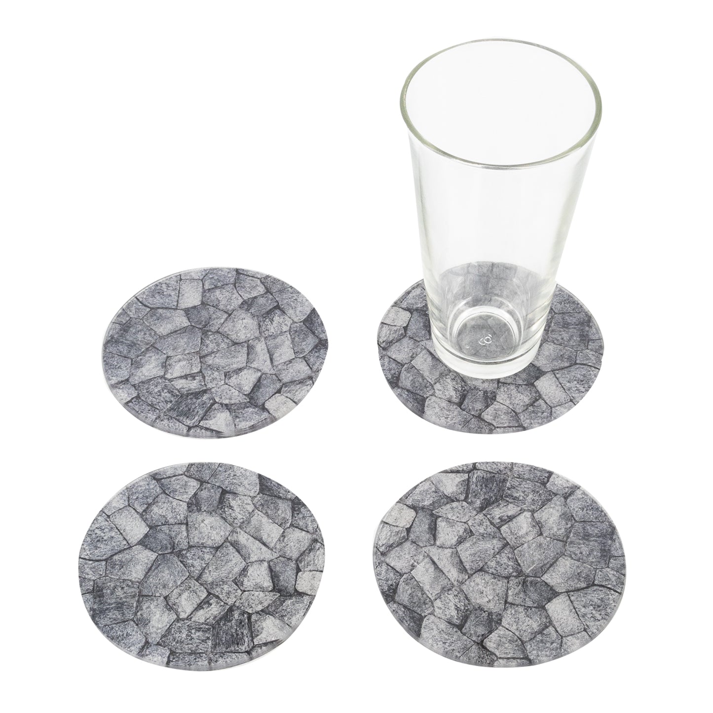 PV-PIEDRAS: Portavasos de vidrio Piedra