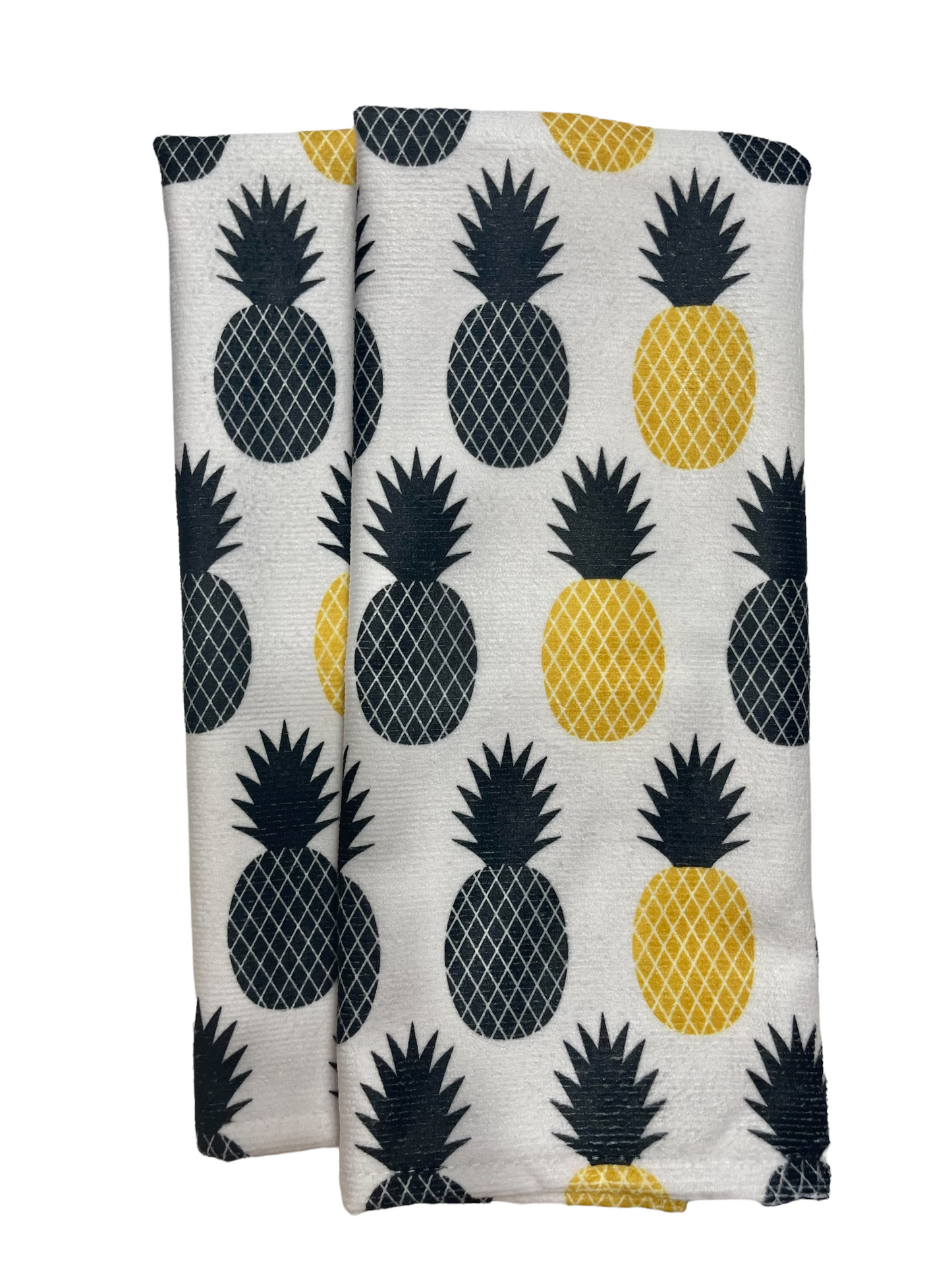 2TC-PIÑAS Toalla de cocina y baño piñas