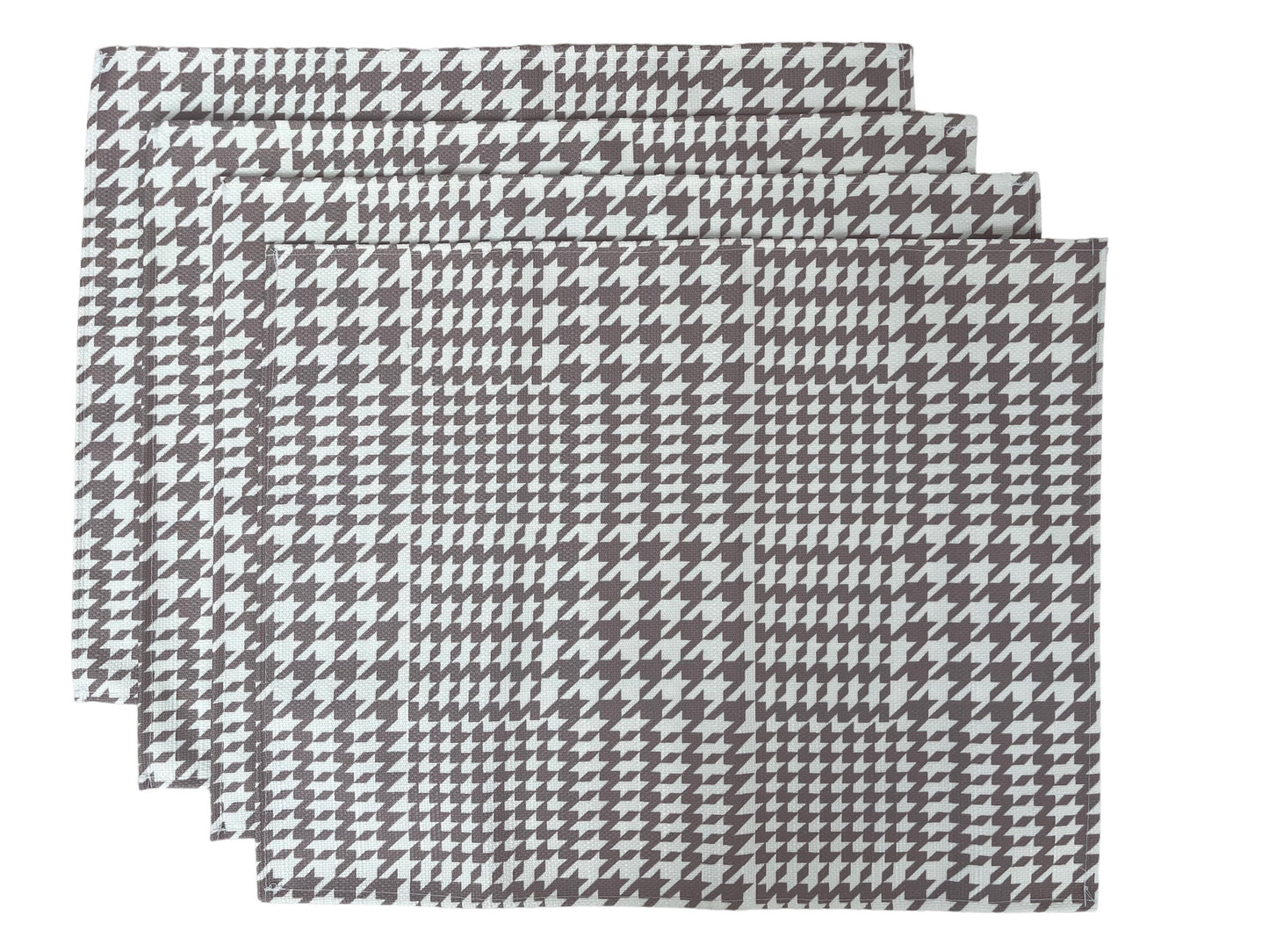 MRECT-DISBEIGE: Mantel individual tela diseño beige (set de 4)