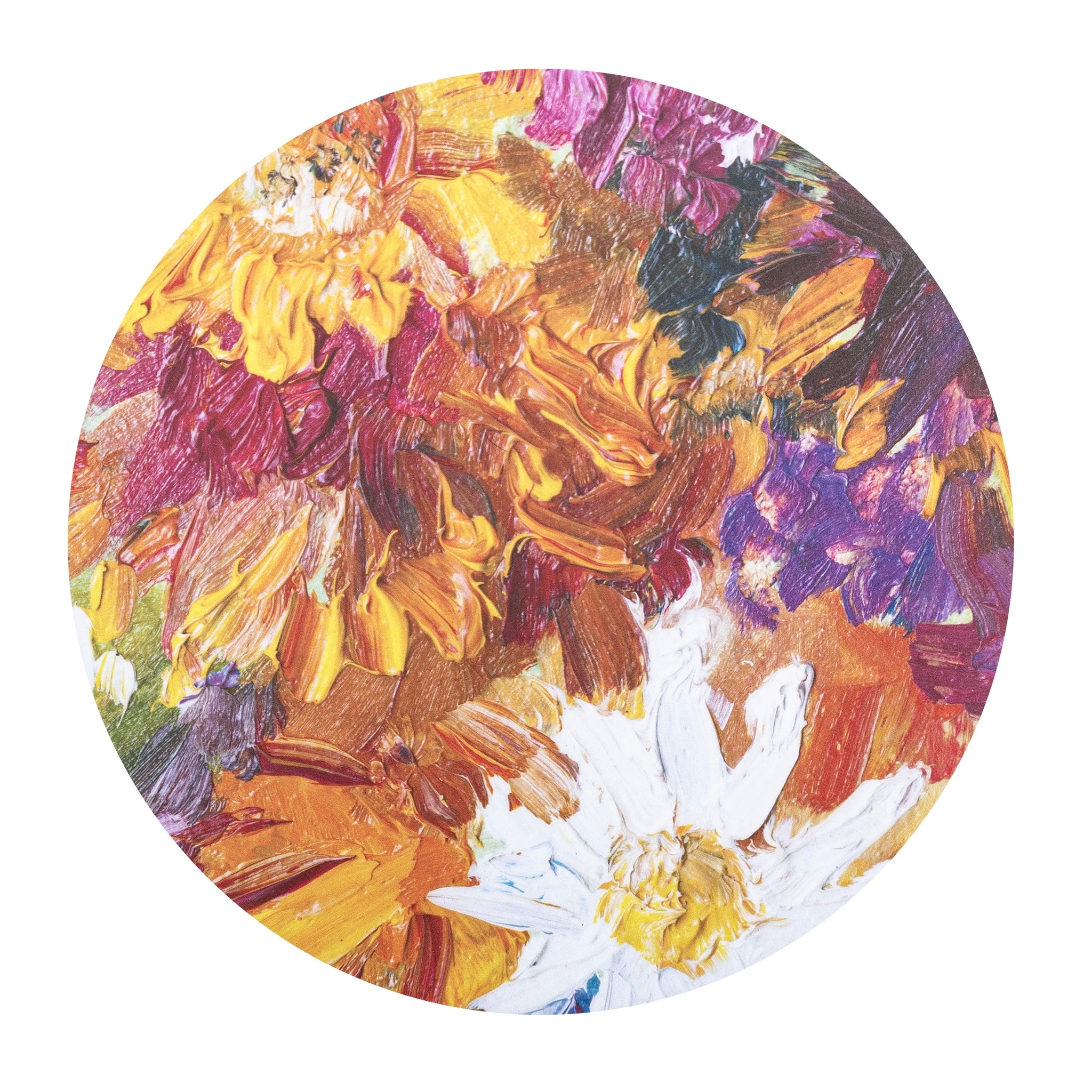 MR-FLOR: Mantel individual redondo PVC Flores