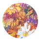 MR-FLOR: Mantel individual redondo PVC Flores