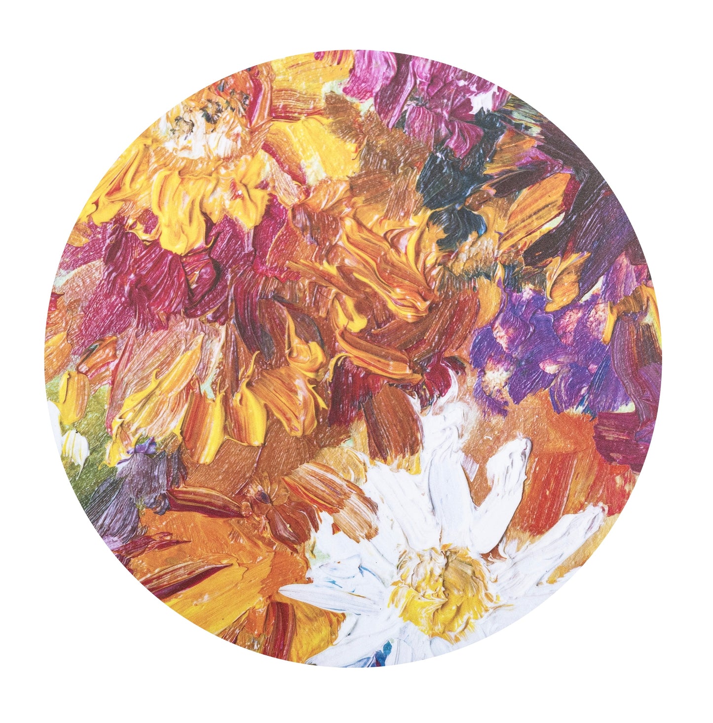 MR-FLOR: Mantel individual redondo PVC Flores