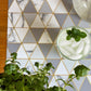 MREC-BLANCO: Mantel individual rectangular PVC Geométrico gris