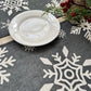 MRECTN-COPGRIS Individual de tela navidad copos grises (Set de 4)