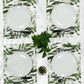 MREC-HOJAS: Mantel Individual rectangular PVC Hojas verdes