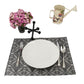 MRECT-ROMBOS: Mantel individual tela Rombos (set de 4)